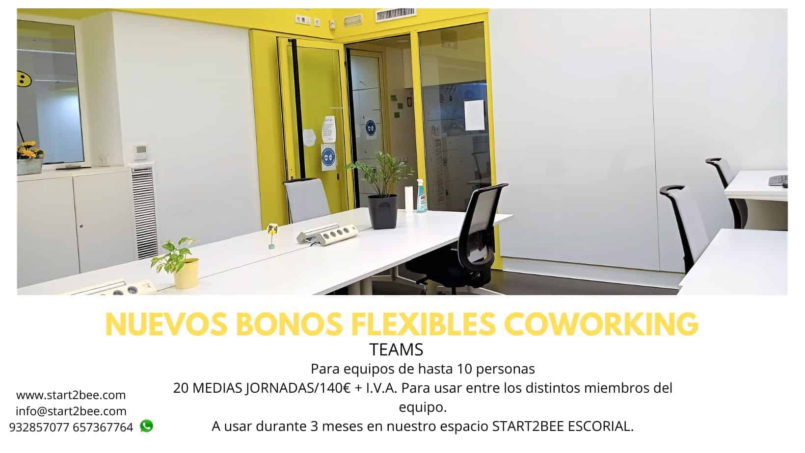 Bonos flexibles coworking teams